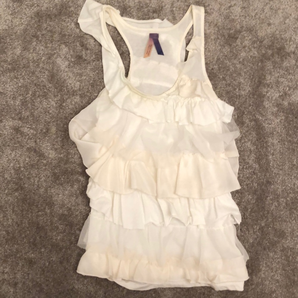 Anthropologie Ruffled Tank